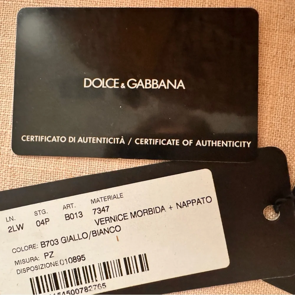 Dolce & Gabbana Woven Tote with Yellow Straps - Picture 14 of 15